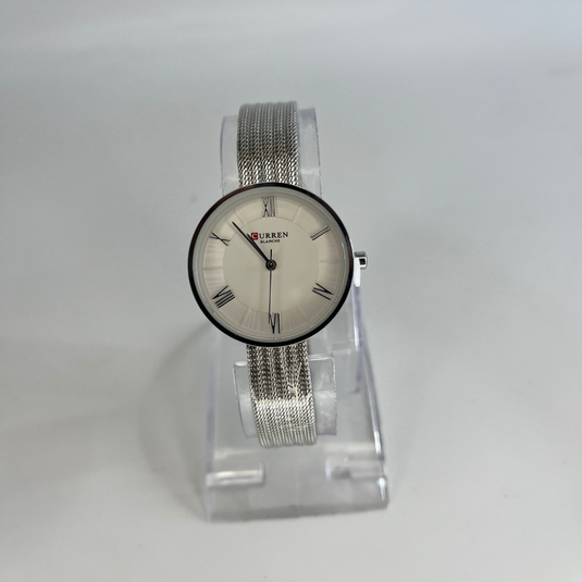 Minimalist Stainless Steel Fashion Bracelet Watch Quartz Wrist silver