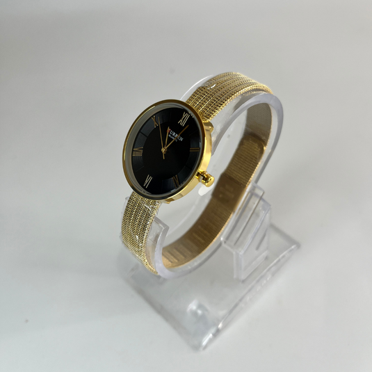 Minimalist Stainless Steel Fashion Bracelet Golden watch