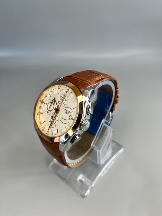 Branded Ti**ot 1853 Special Edition Chronograph Watch Rose Gold