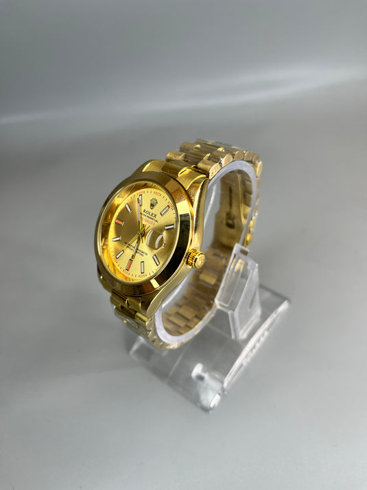 RLX Date Adjust Watch Golden chain Golden dial (INDEX)